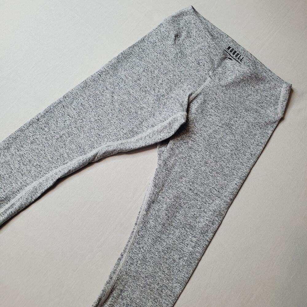 Nobull Women's Size M 7/8 Cropped Activewear Tight Heathered Gray